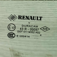 Стекло двери переднее правое Renault Fluence I рестайлинг