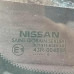 Стекло глухое переднее правое форточка Nissan Tiida I
